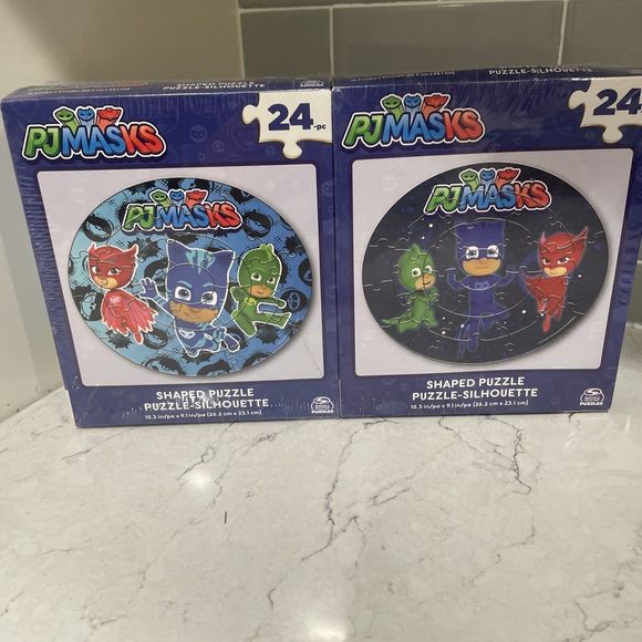 4-Pack Spin Master Puzzles PJ Masks & Peppa Pig 24 Pieces Each Box - New Sealed - Picture 1 of 5